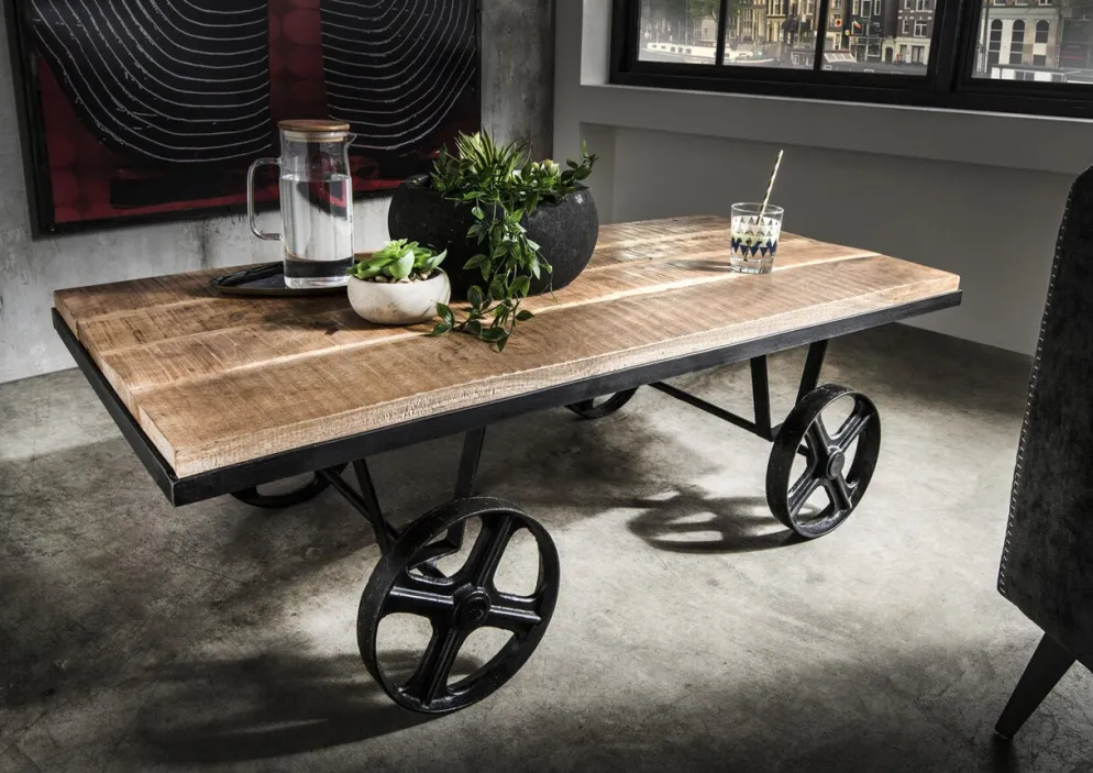 Faktorei Couchtisch Rail aus Mangoholz