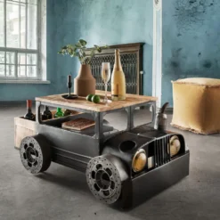 Faktorei Couchtisch Truck in Metall Vintage
