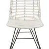 Faktorei Rattan-Stuhl mit Metall Gestell