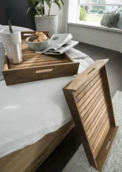 Faktorei Teakholz Tablett-Set 2-tlg