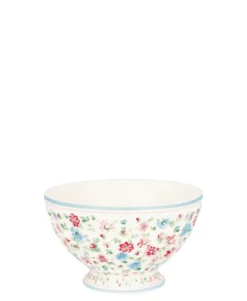 GreenGate French Bowl Medium Louisa white