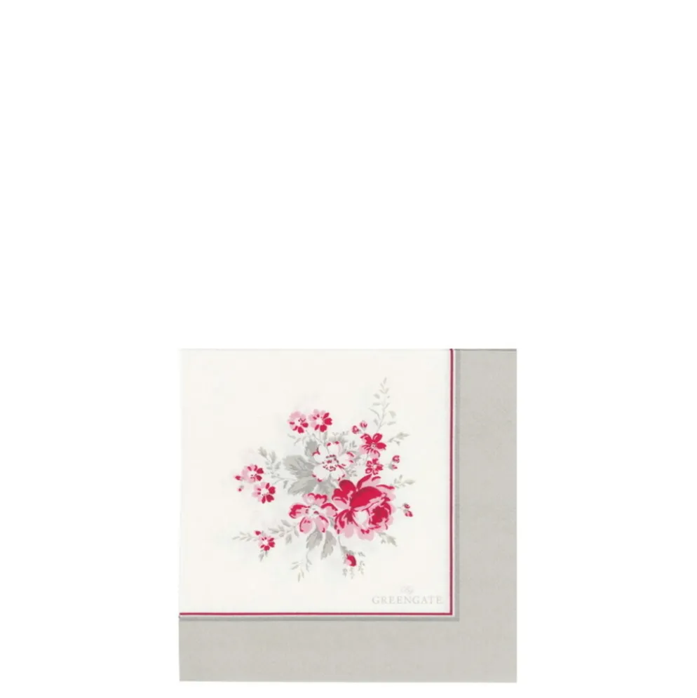 GreenGate Papierservietten Marie White klein 20 Stück
