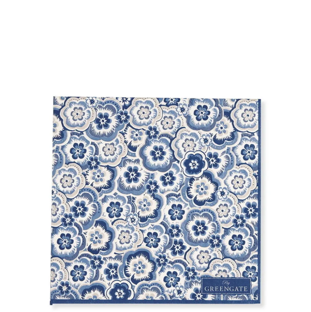 GreenGate Papierservietten Selma Dusty Blue