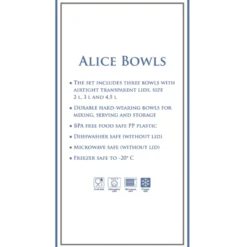 GreenGate Schüssel 3er Set Alice aus Kunststoff
