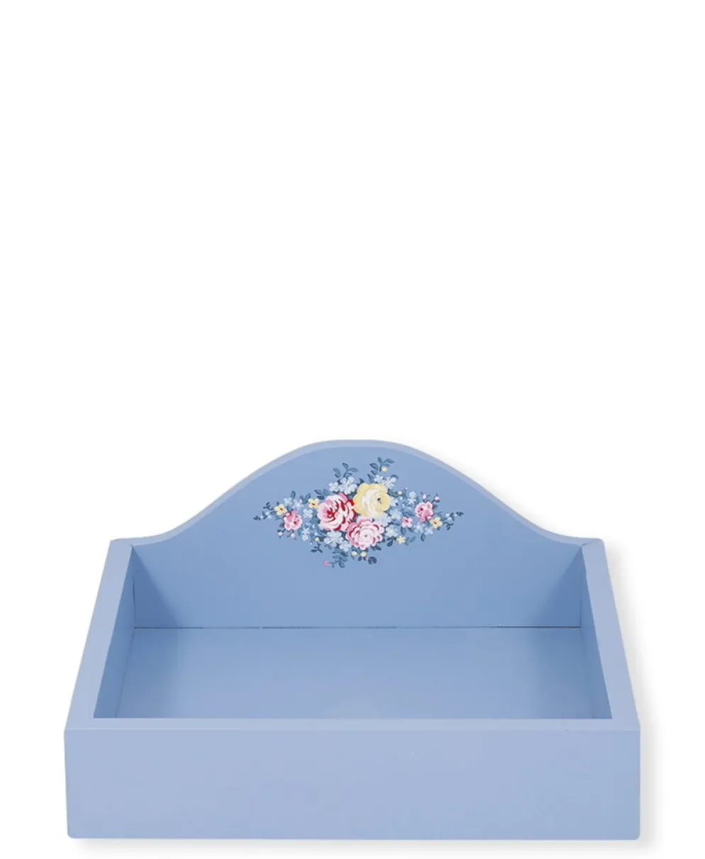GreenGate Serviettentablett Laura Dusty Blue
