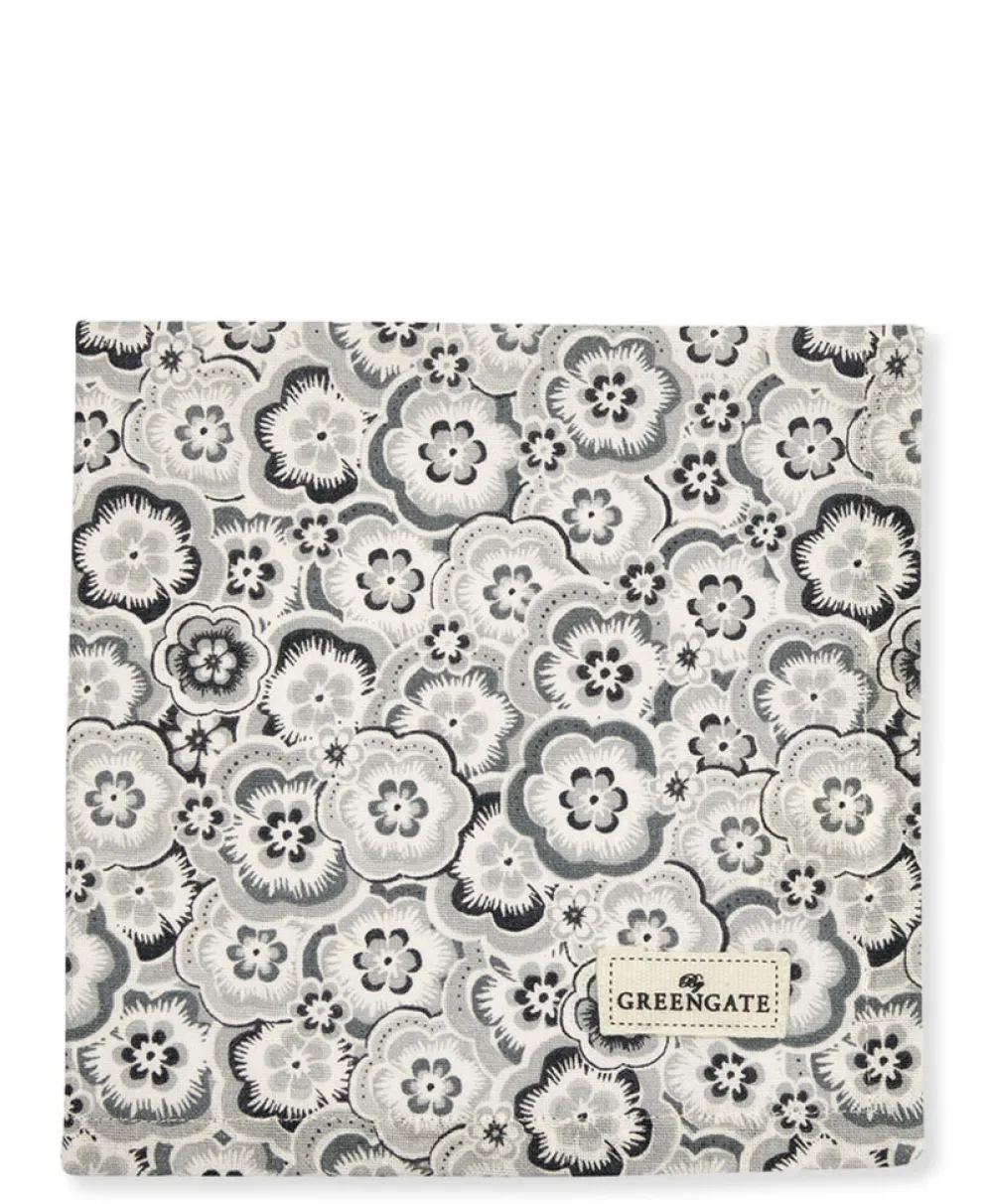 GreenGate Stoffserviette Selma grey