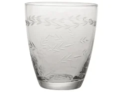 GreenGate Wasserglas klar mit Schliff