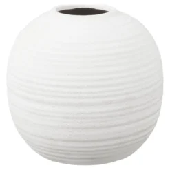 House Nordic Große Bodenvase Weiß
