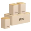House Nordic Küchenaufbewahrung Dosen, Brotbox Kaffeedose Tula 4er Set