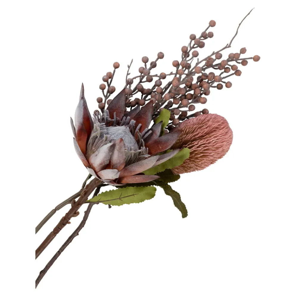 House Nordic King Protea Bouquet, Künstlilcher Blumenstrauß