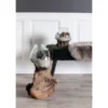 House Nordic San Marino Waterdrop Bodenvase mit Teakholz-Wurzel