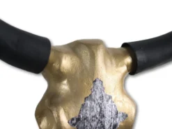HSM Collection Büffelkopf Gold/Schwarz Metall