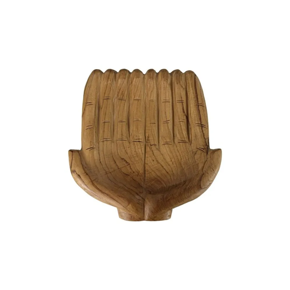 HSM Collection Dekoschale offene Hände Teakholz