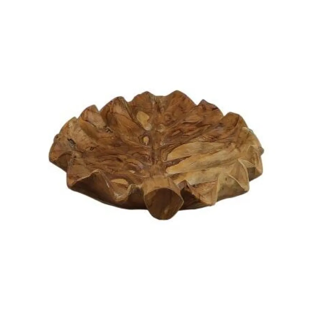 HSM Collection Obstschale Leaf Teakholz