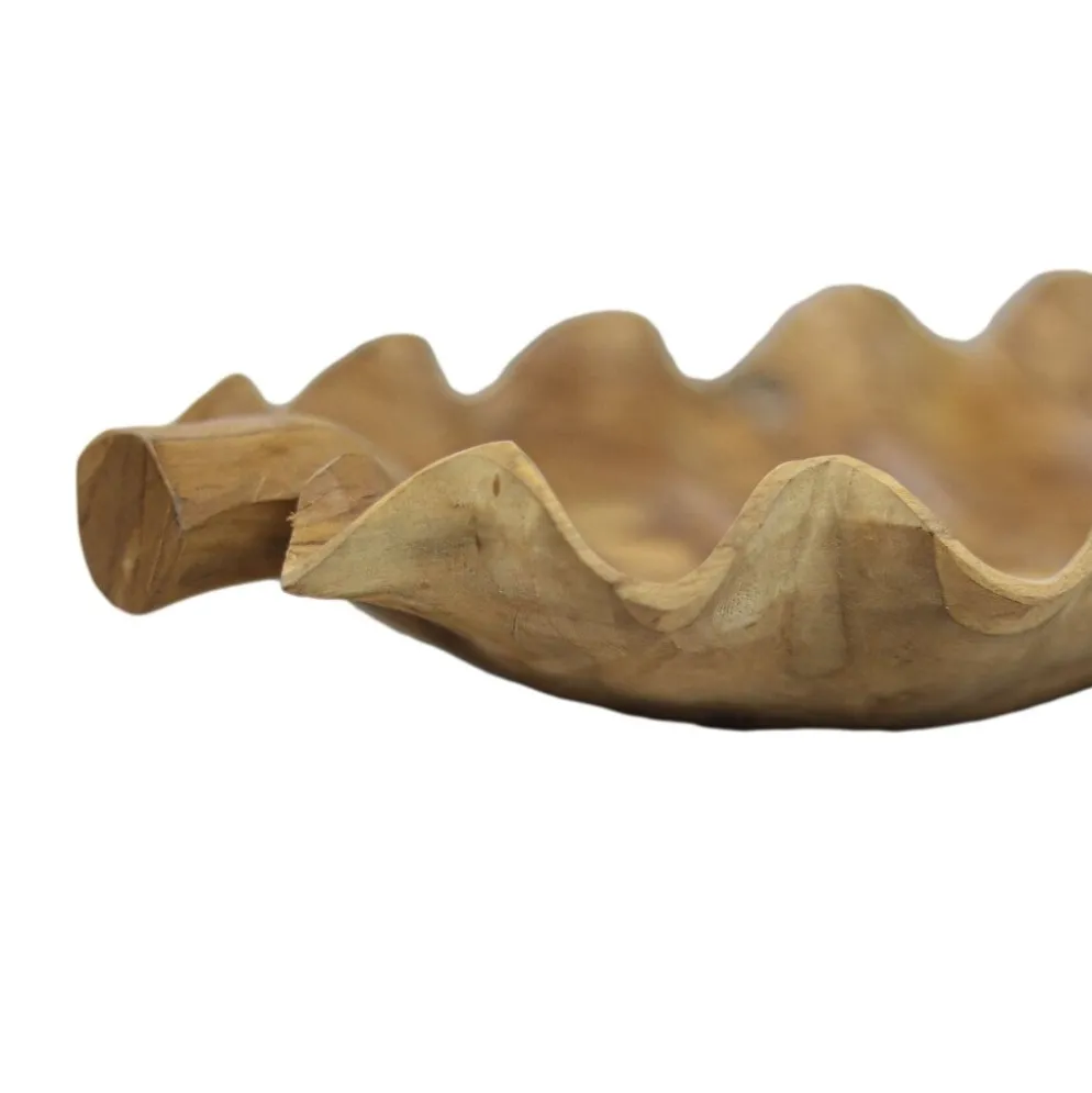 HSM Collection Obstschale Leaf Teakholz