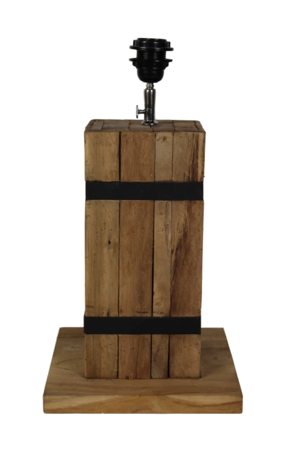 HSM Collection Tischlampe Singa Teak/Eisen