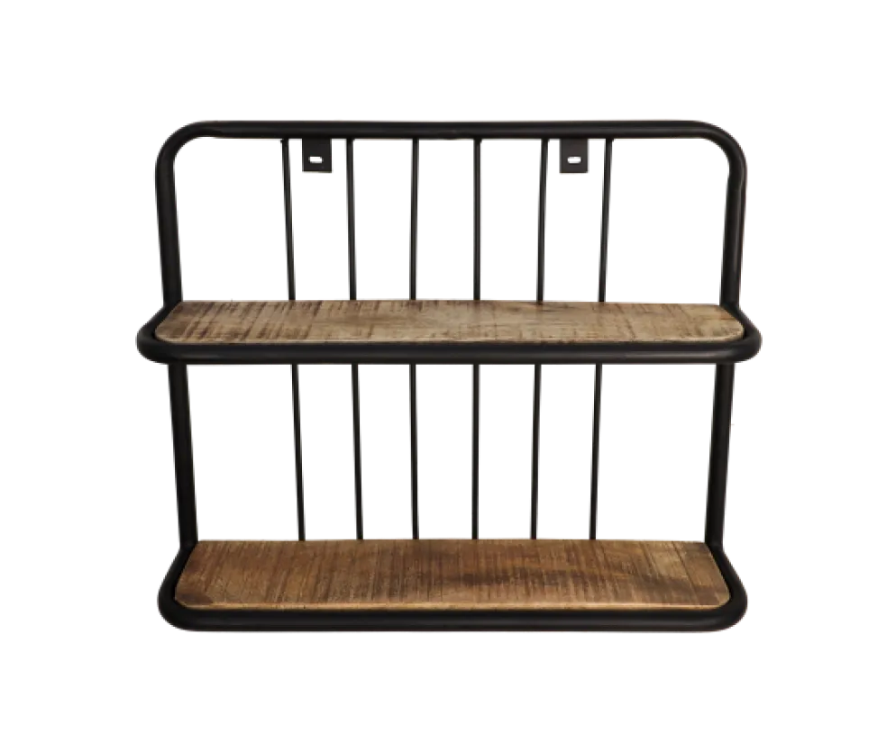 HSM Collection Wandregal Mangoholz/Eisen