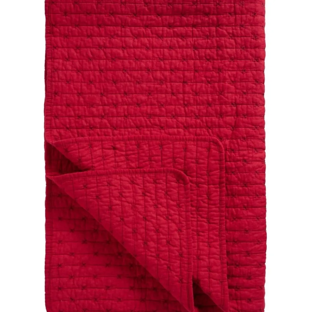 IB Laursen Baumwoll-Quilt mit Kreuzstichen