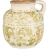 IB Laursen Blumenvase Green Blossom mit Henkel