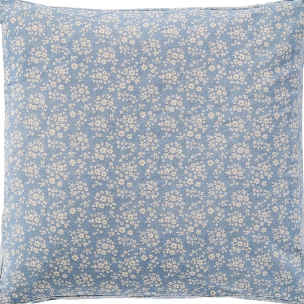IB Laursen Boxkissenbezug Agathe Hellblau mit Blumen