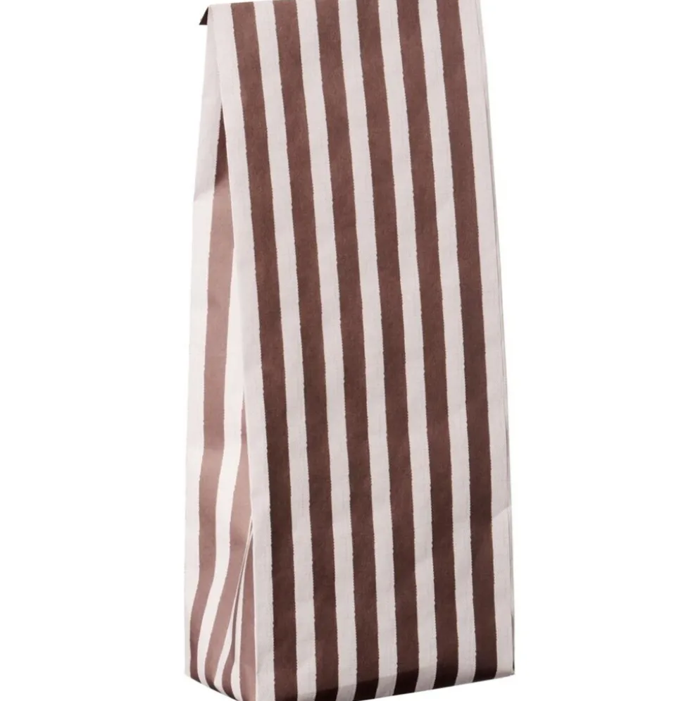 IB Laursen Buntfalttüte mit Streifen Textil-Look