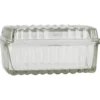 IB Laursen Butterbox mit Rillen aus Glas