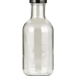 IB Laursen Glas-Flasche mit schwarzem Schraubdeckel
