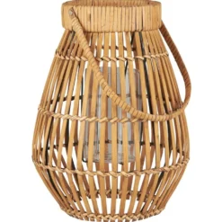IB Laursen Hurricane mit Glaseinsatz und Henkel, Rattan
