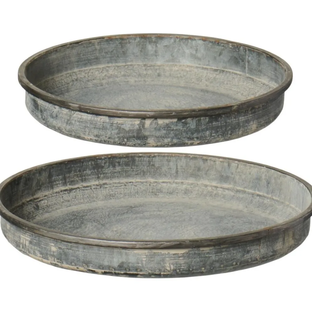 IB Laursen Kerzentablett Pflanztablett Urban Garden - 2er Set