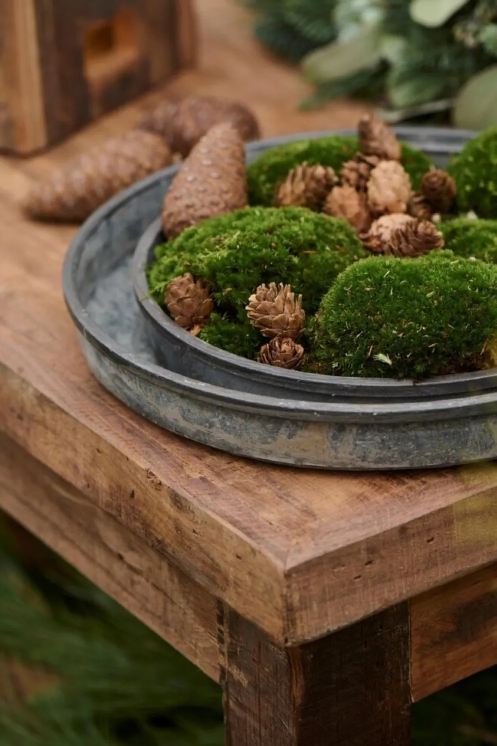 IB Laursen Kerzentablett Pflanztablett Urban Garden - 2er Set