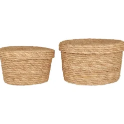 IB Laursen Korbsatz 2er-Set aus Natur Seegras