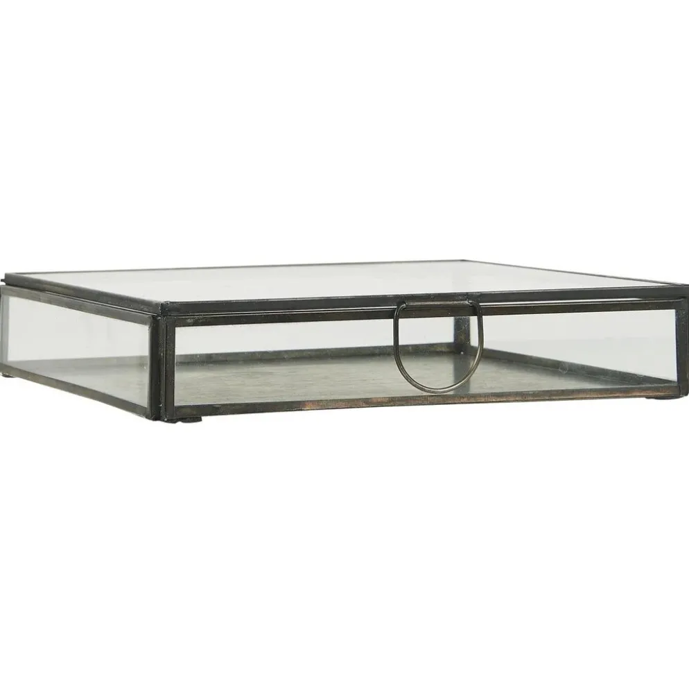 IB Laursen Längliche Glasbox mit Deckel Solitaire