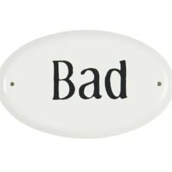 IB Laursen Metallschild Bad