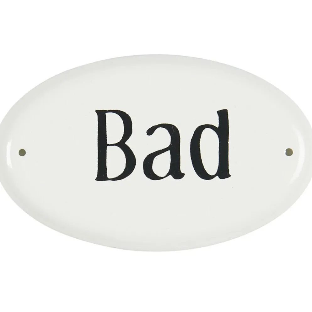 IB Laursen Metallschild Bad