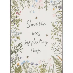 IB Laursen Metallschild Save the bees by planting these