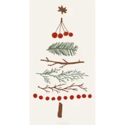 IB Laursen Papier Serviette 10x20 cm Tannenbaum der Natur