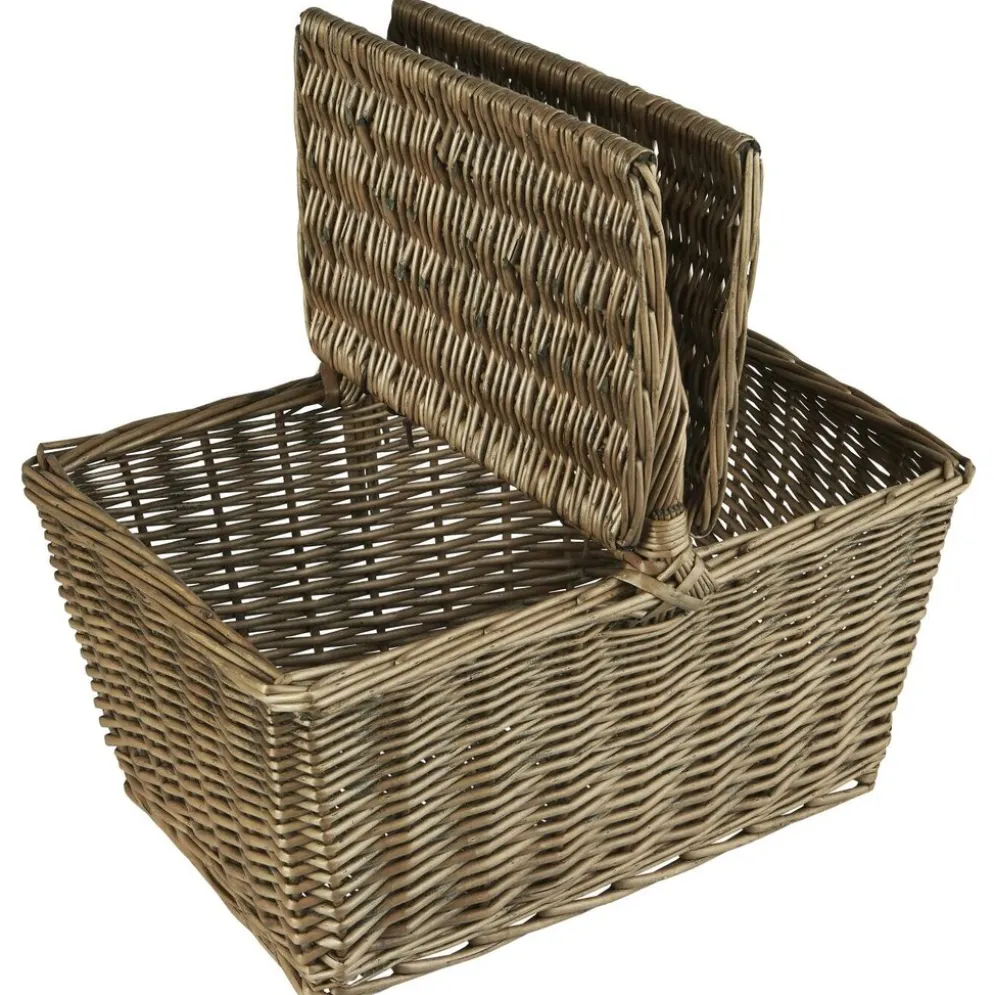 IB Laursen Picknickkorb mit Deckel und Henkel