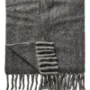 IB Laursen Plaid aus Wolle mit Fransen