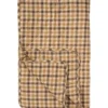 IB Laursen Quilt mit braunem Karomuster