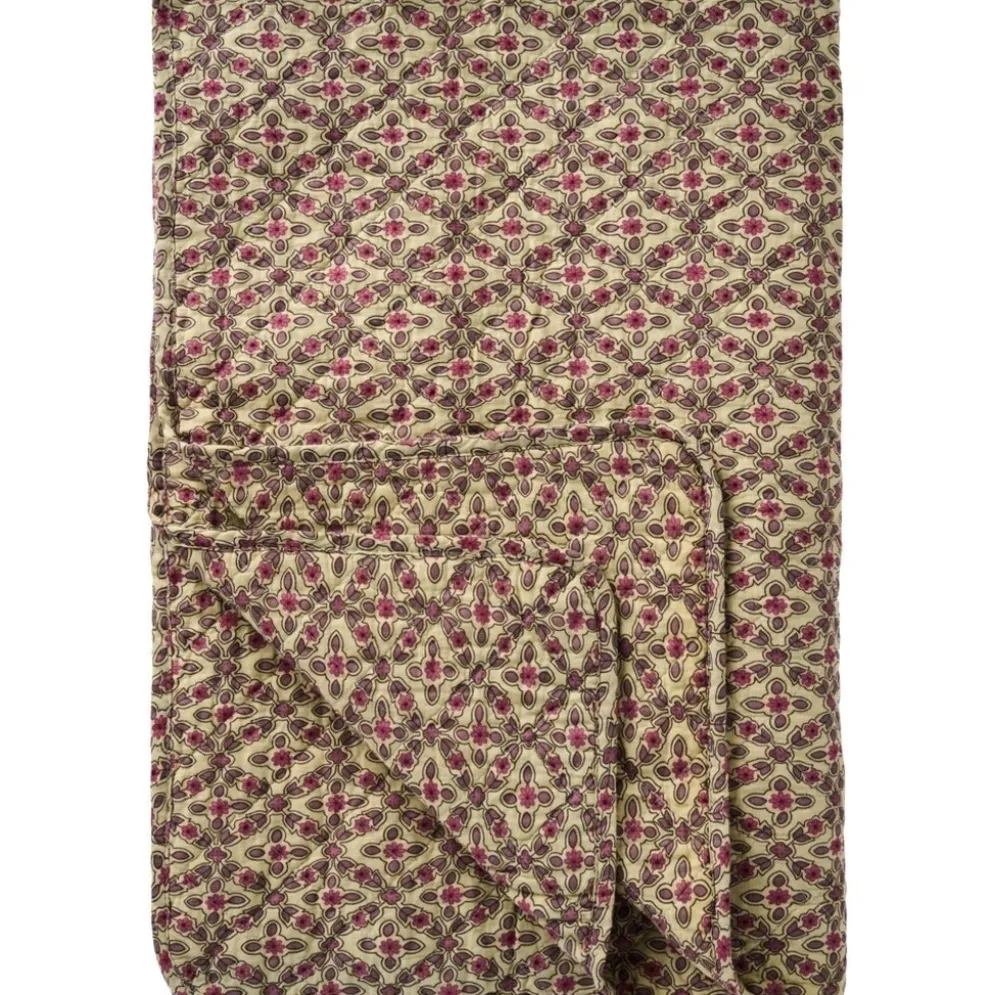 IB Laursen Quilt mit Himbeerfarbigem Karomuster