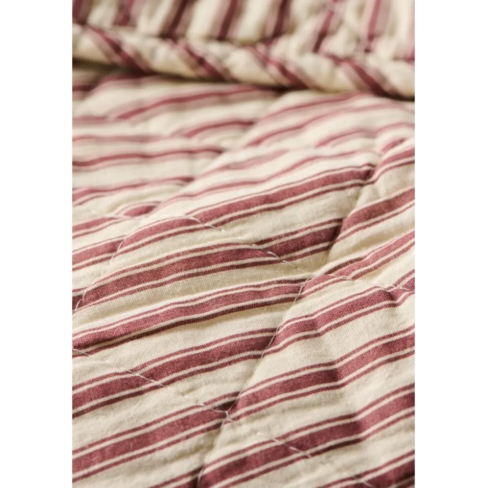 IB Laursen Quilt Sand mit Streifen