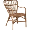 IB Laursen Rattan-Stuhl mit Armlehnen Jamilla