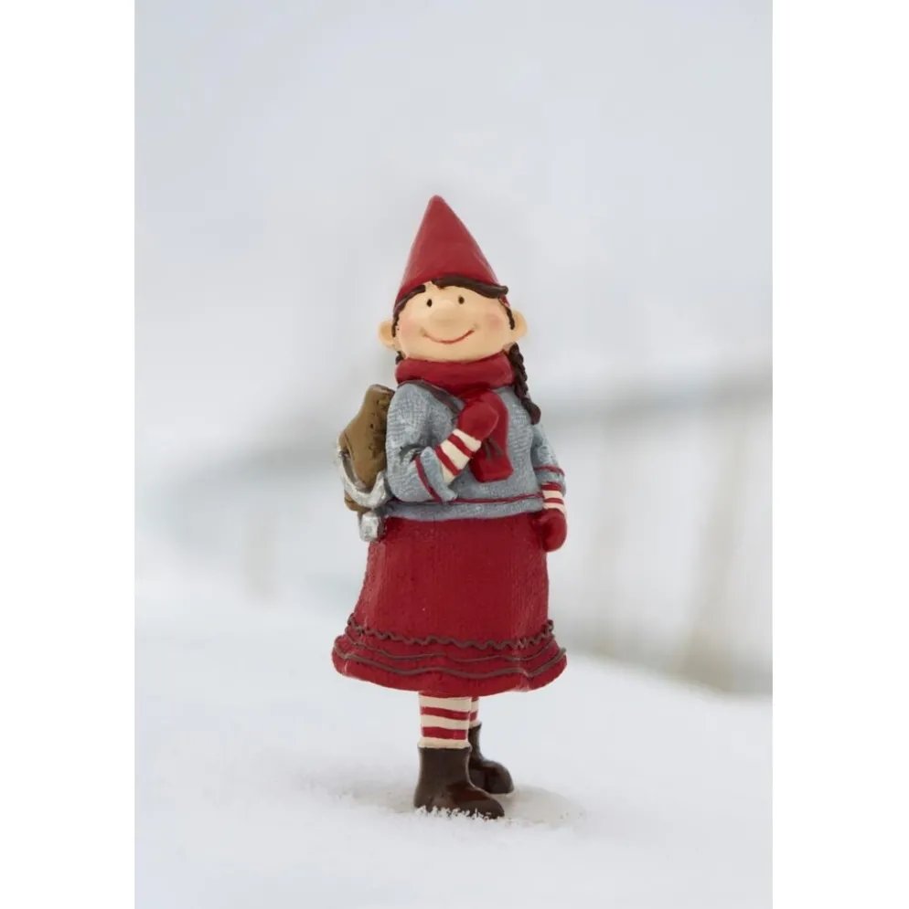 IB Laursen Ribenisserne Wichtel-Figur Dagny mit Schlittschuhen
