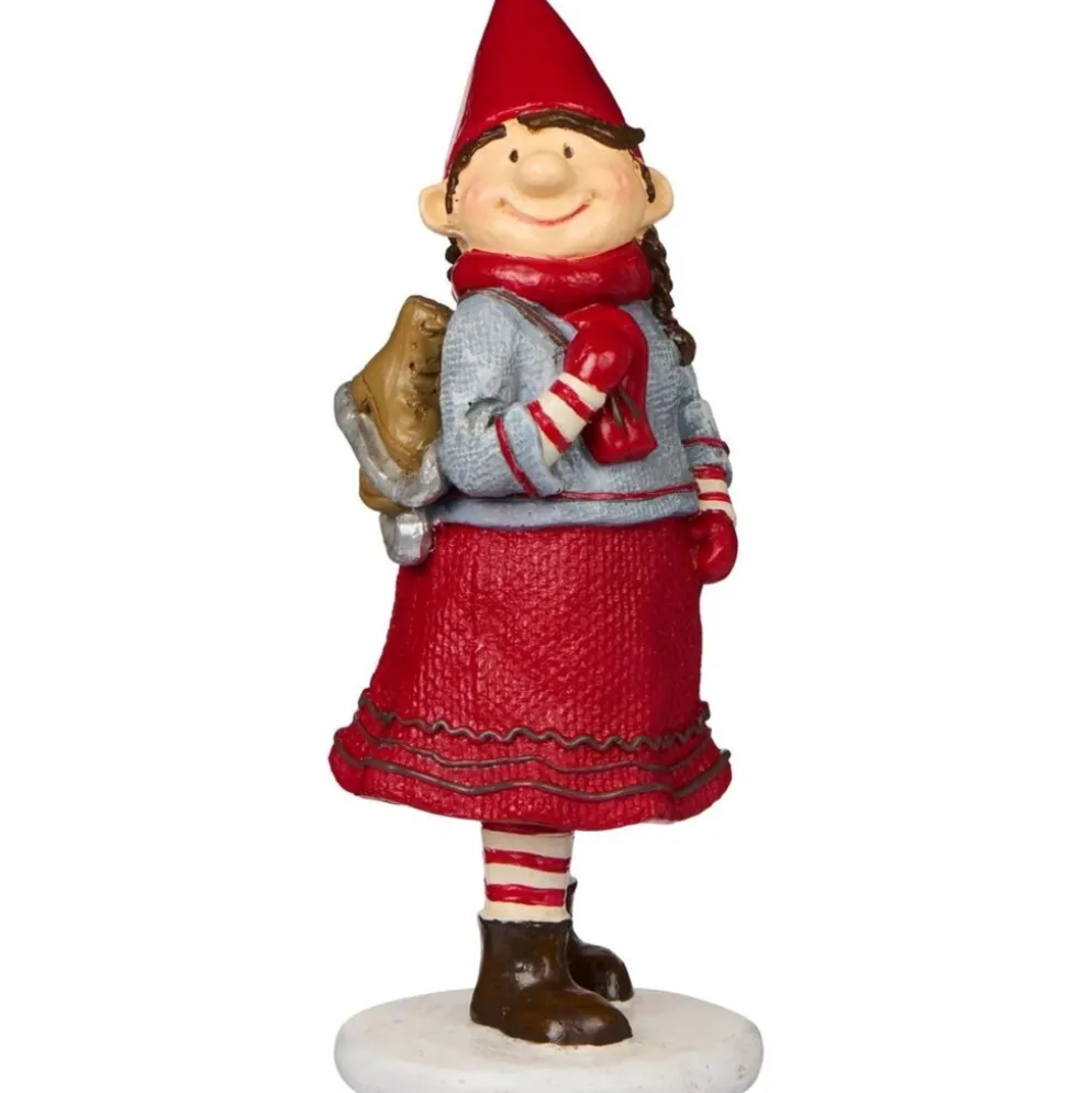 IB Laursen Ribenisserne Wichtel-Figur Dagny mit Schlittschuhen