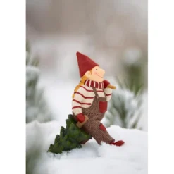 IB Laursen Ribenisserne Wichtel-Figur Freja mit Weihnachtsbaum