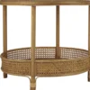 IB Laursen Runder Rattan Tisch mit Ablage