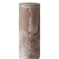 IB Laursen Rustikale Stumpenkerze mit Textur Ø 9,6 cm