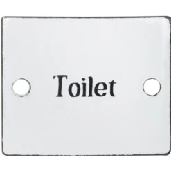 IB Laursen Schild aus Emaille Toilet