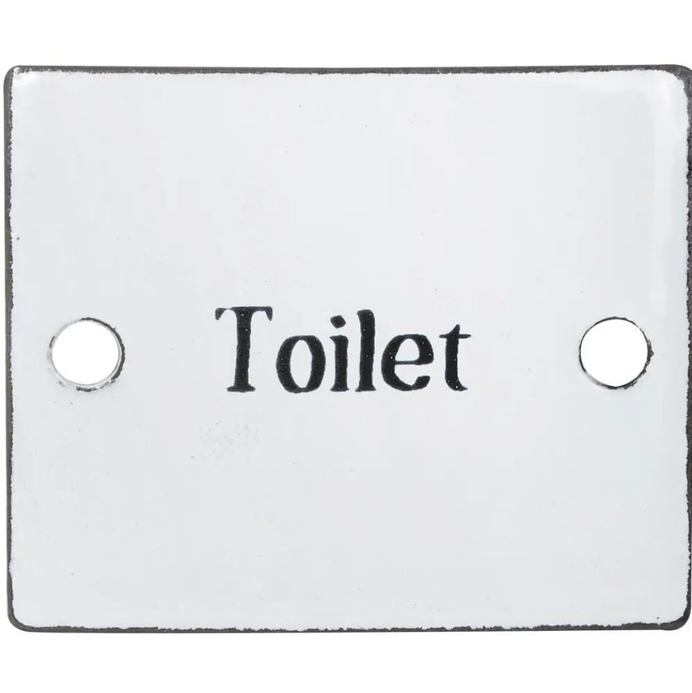 IB Laursen Schild aus Emaille Toilet