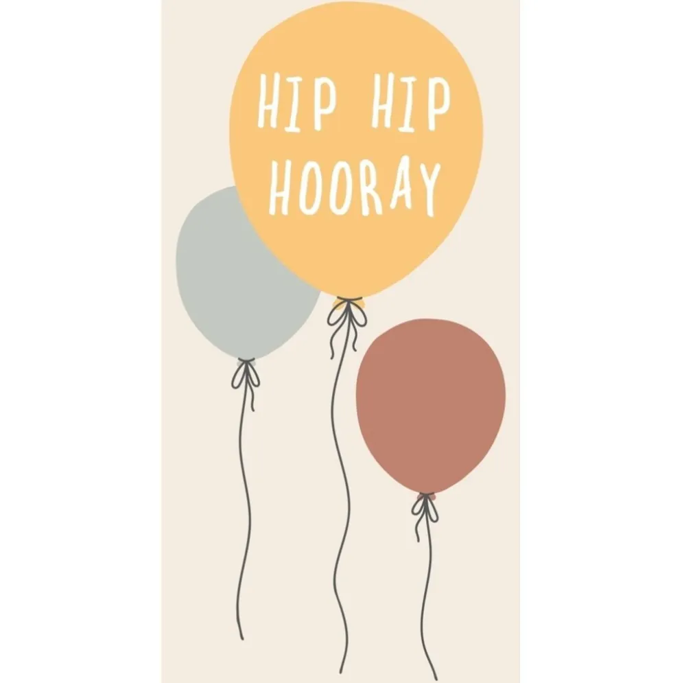 IB Laursen Serviette 10x20 cm Hip Hip Hooray